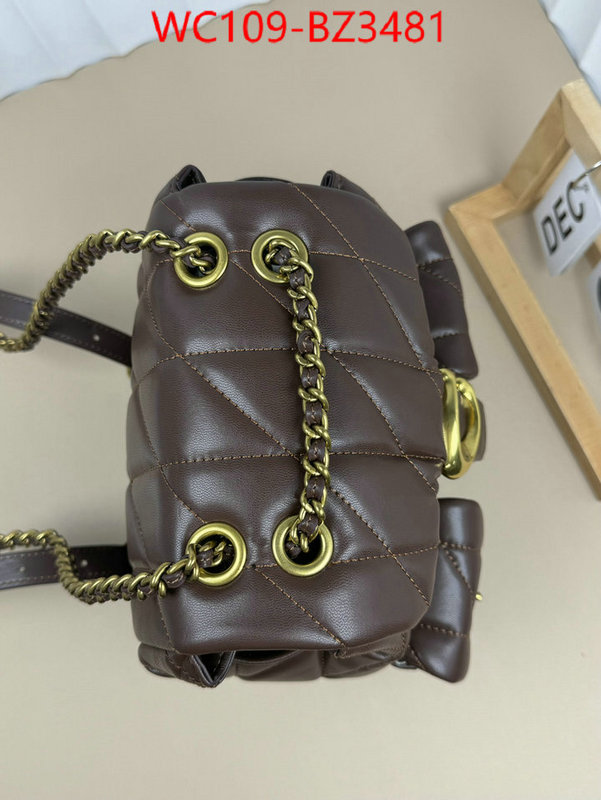 Coach Bags(4A)-Backpack- designer ID: BZ3481 $: 109USD,
