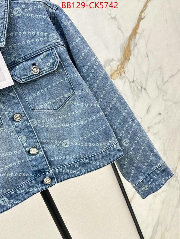 Clothing-Chanel high quality 1:1 replica ID: CK5742 $: 129USD