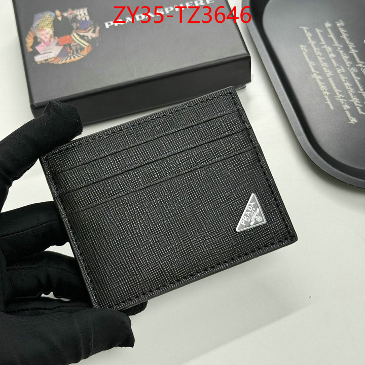 Prada Bags(4A)-Wallet best designer replica ID: TZ3646 $: 35USD,