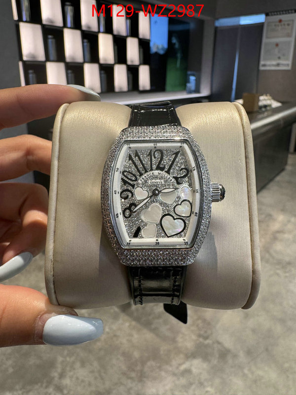 Watch(4A)-Franck Muller fake designer ID: WZ2987 $: 129USD