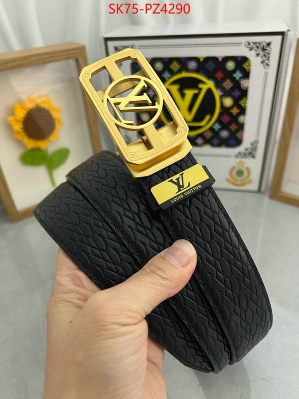 Belts-LV luxury fashion replica designers ID: PZ4290 $: 75USD