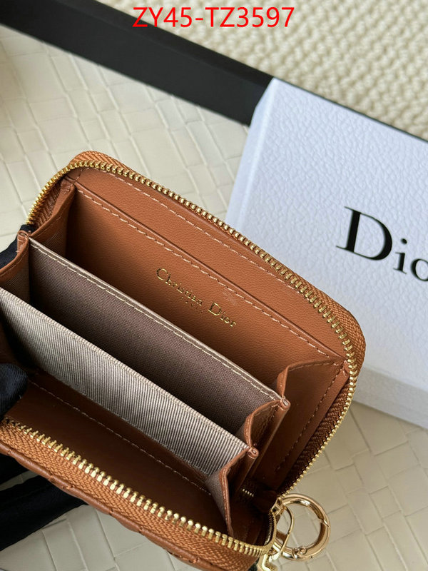 Dior Bags(4A)-Wallet- new designer replica ID: TZ3597 $: 45USD,