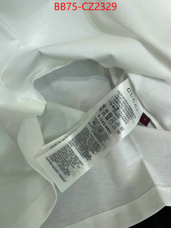 Clothing-Gucci luxury 7 star replica ID: CZ2329 $: 75USD