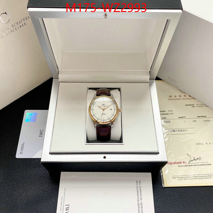 Watch(4A)-IWC best quality fake ID: WZ2993 $: 175USD-shoes yupoo Watch(4A)-IWC best quality fake ID: WZ2993 $: 175USD