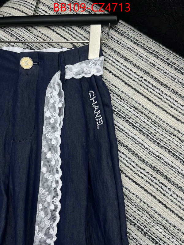 Clothing-Chanel top fake designer ID: CZ4713 $: 109USD