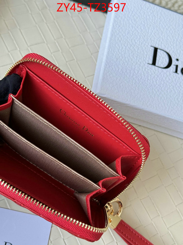 Dior Bags(4A)-Wallet- new designer replica ID: TZ3597 $: 45USD,