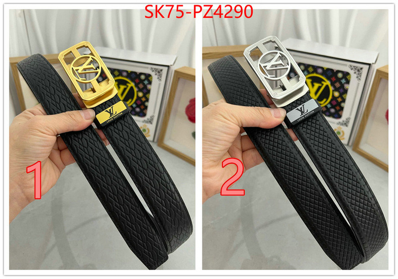 Belts-LV luxury fashion replica designers ID: PZ4290 $: 75USD