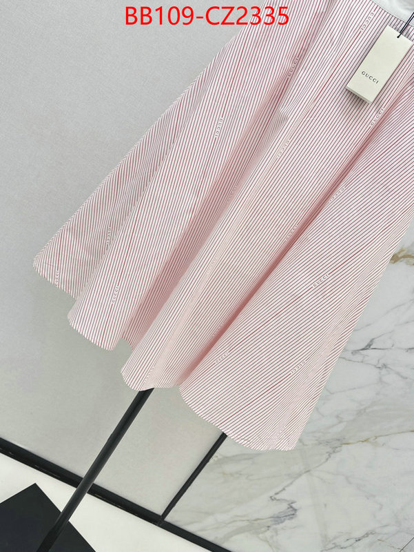 Clothing-Gucci replica 1:1 high quality ID: CZ2334 $: 109USD