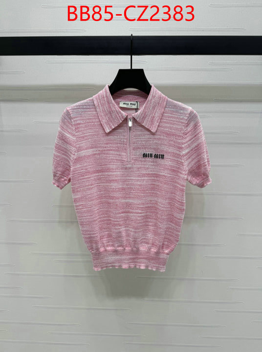 Clothing-MIU MIU counter quality ID: CZ2383 $: 85USD