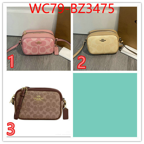 Coach Bags(4A)-Crossbody- replica ID: BZ3475 $: 79USD,