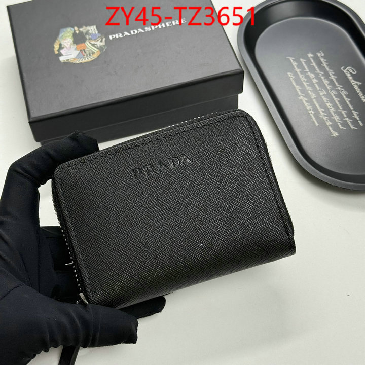 Prada Bags(4A)-Wallet designer 1:1 replica ID: TZ3651 $: 45USD,