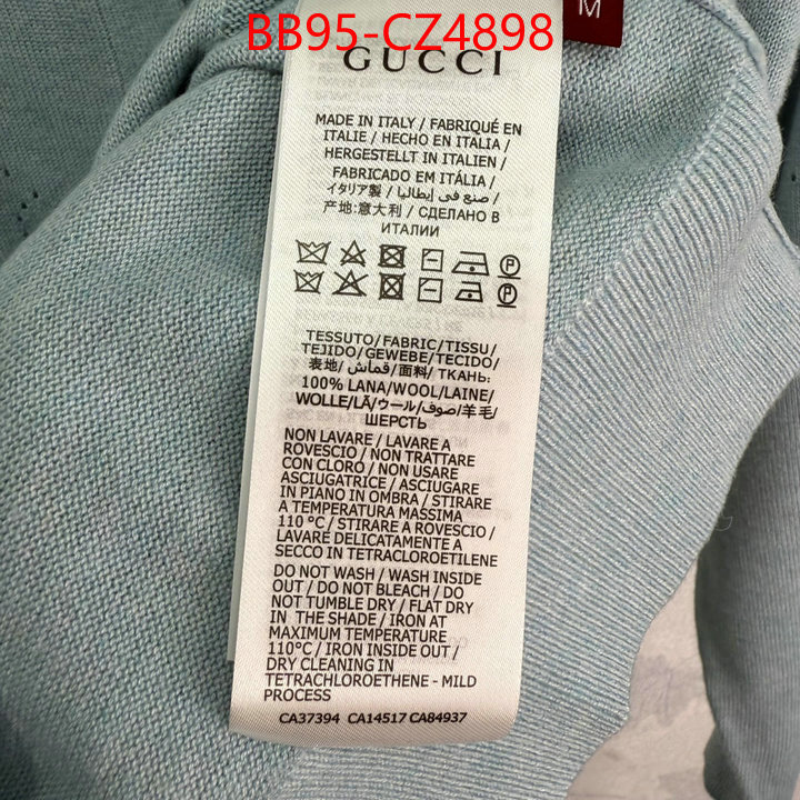 Clothing-Gucci top brands like ID: CZ4898 $: 95USD