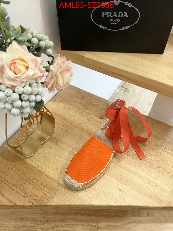 Women Shoes-Prada good quality replica ID: SZ3686 $: 95USD