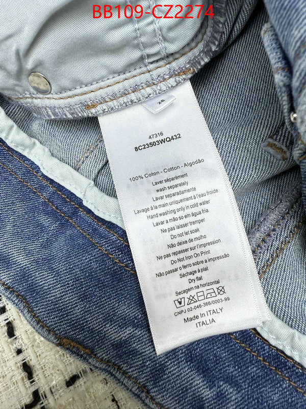 Clothing-Dior every designer ID: CZ2274 $: 109USD