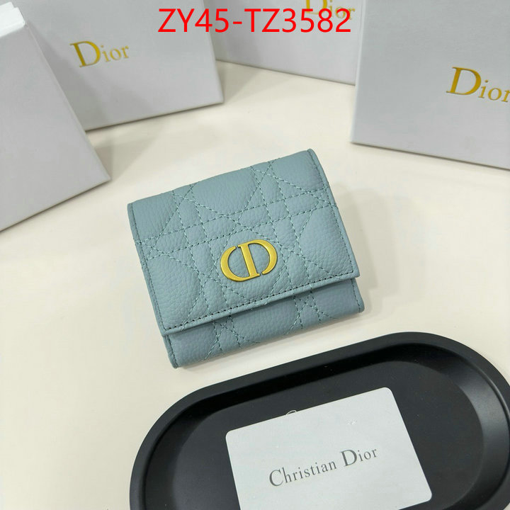 Dior Bags(4A)-Wallet- aaaaa class replica ID: TZ3582 $: 45USD,