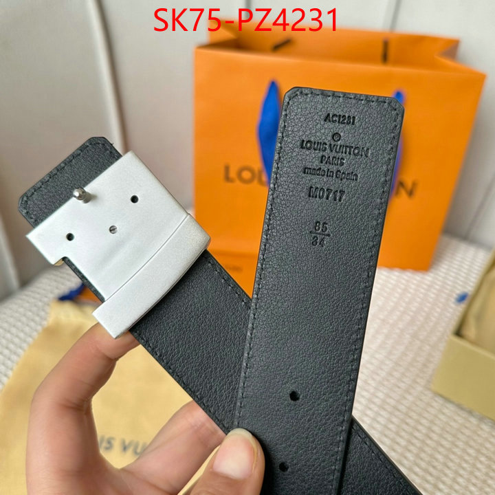 Belts-LV top quality fake ID: PZ4231 $: 75USD