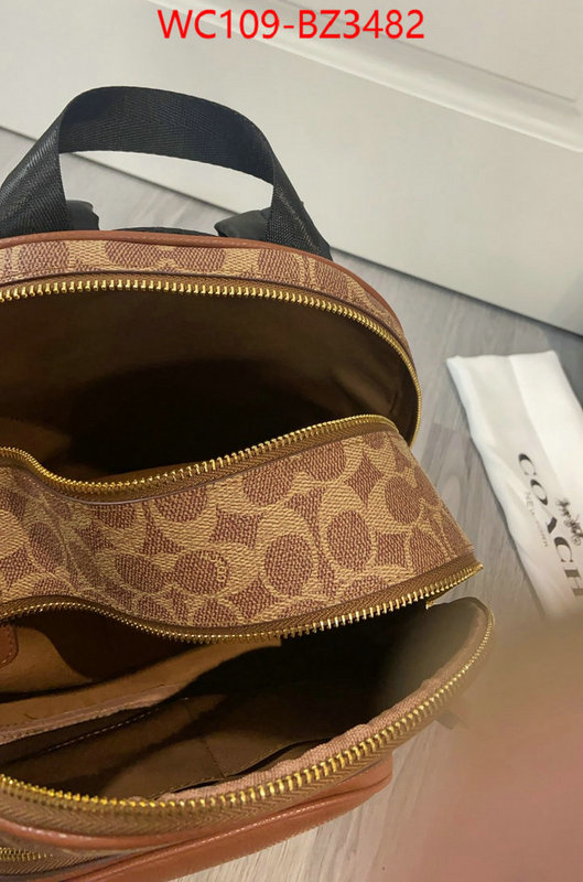 Coach Bags(4A)-Backpack- aaaaa replica ID: BZ3482 $: 109USD,