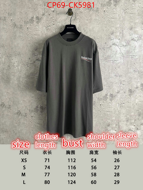 Clothing-Balenciaga sale outlet online ID: CK5981 $: 69USD