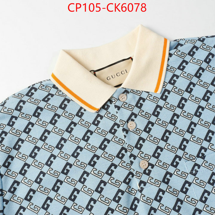 Clothing-Gucci highest quality replica ID: CK6078 $: 105USD