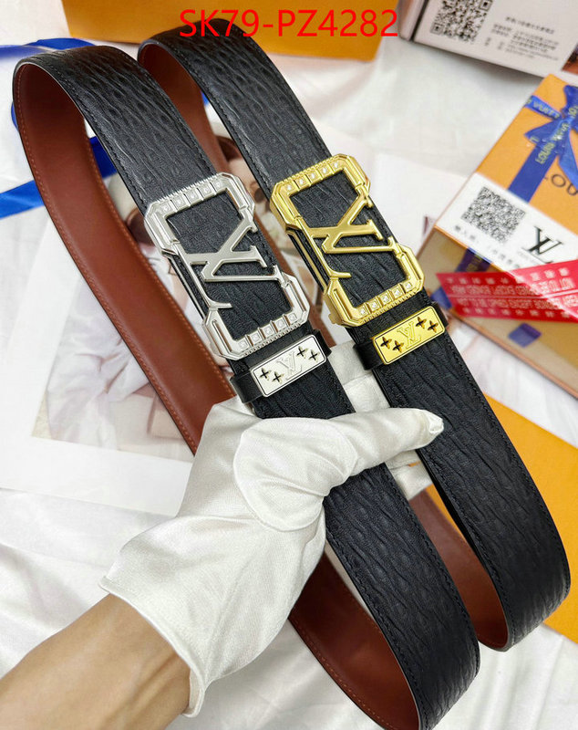 Belts-LV luxury cheap ID: PZ4282 $: 79USD