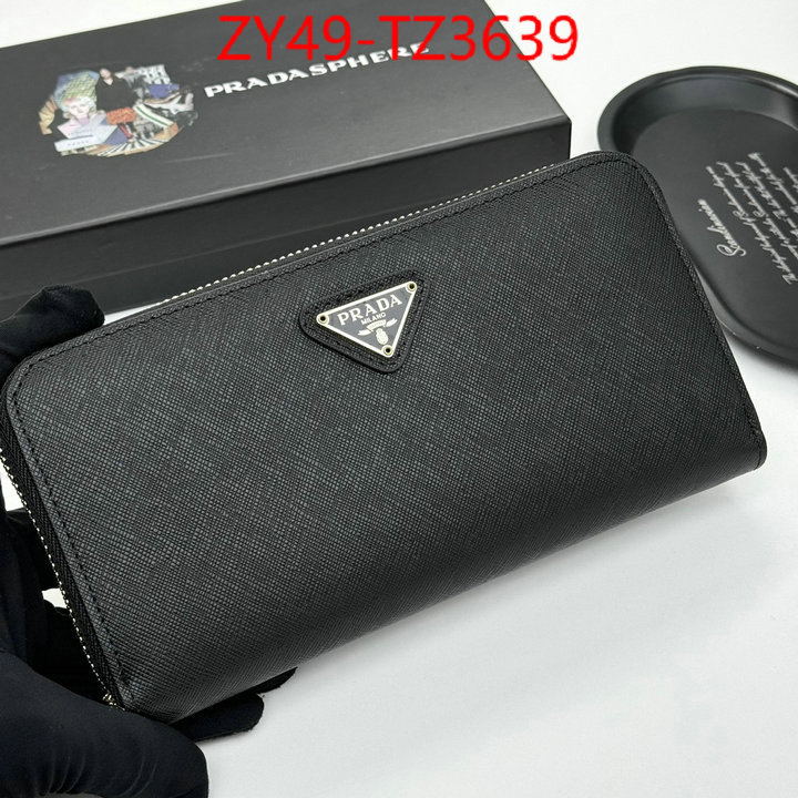 Prada Bags(4A)-Wallet where should i buy to receive ID: TZ3639 $: 49USD,