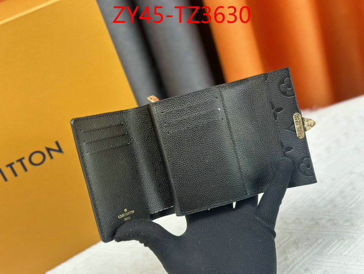 LV Bags(4A)-Wallet where to buy replicas ID: TZ3630 $: 45USD,