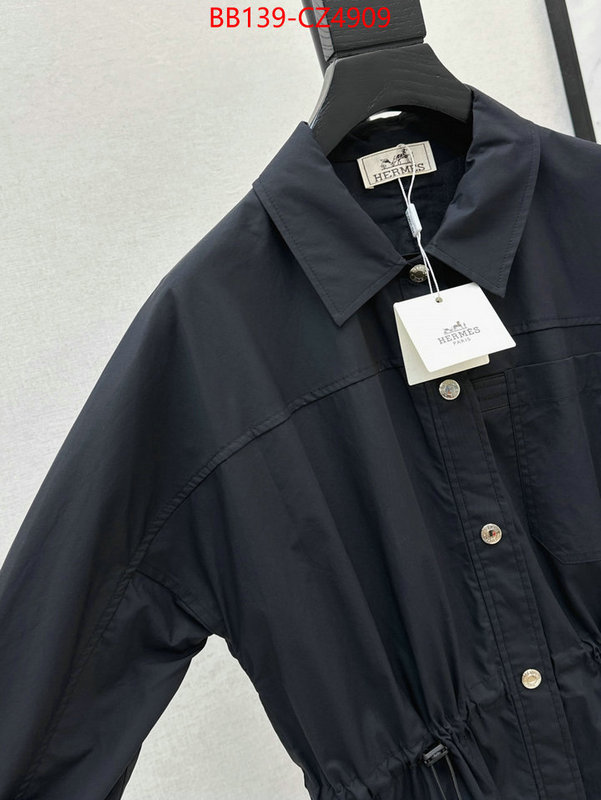 Clothing-Hermes brand designer replica ID: CZ4909 $: 139USD