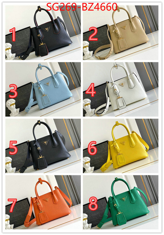 Prada Bags(TOP)-Handbag- first top ID: BZ4660 $: 269USD,