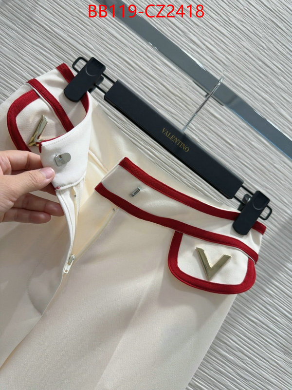 Clothing-Valentino what is a counter quality ID: CZ2417 $: 119USD
