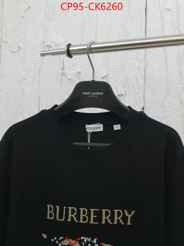 Clothing-Burberry quality replica ID: CK6260 $: 95USD