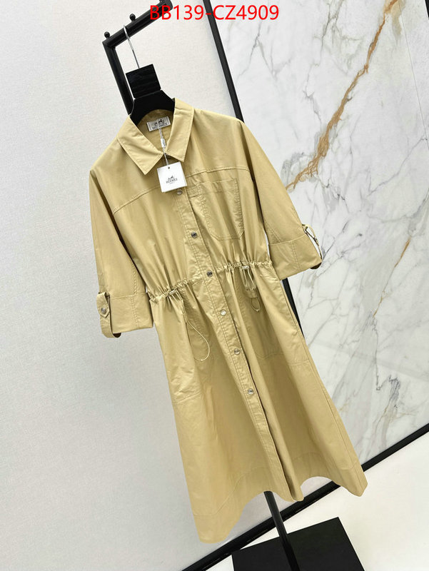 Clothing-Hermes brand designer replica ID: CZ4909 $: 139USD