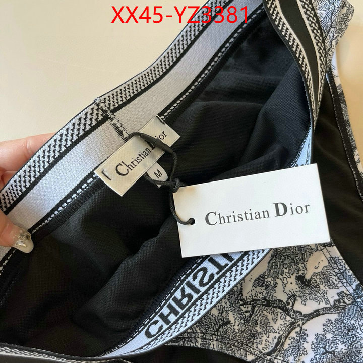 Swimsuit-Dior replica for cheap ID: YZ3381 $: 45USD