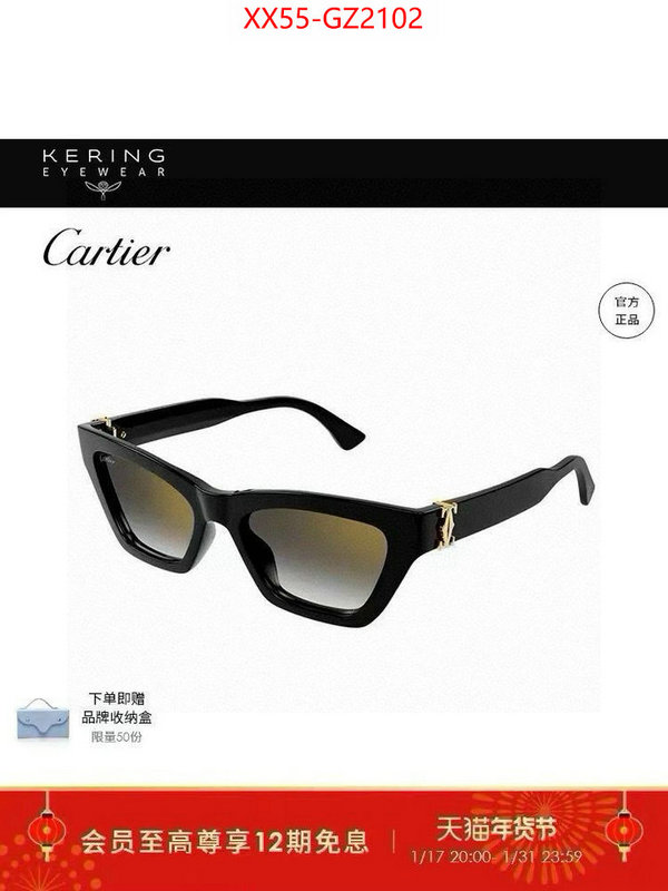 Glasses-Cartier top quality designer replica ID: GZ2102 $: 55USD