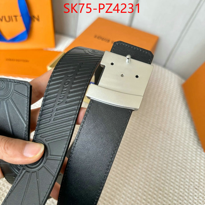 Belts-LV top quality fake ID: PZ4231 $: 75USD