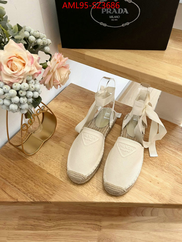 Women Shoes-Prada good quality replica ID: SZ3686 $: 95USD