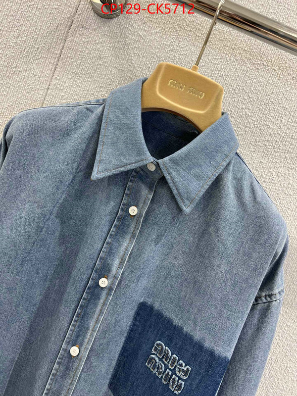 Clothing-MIU MIU high quality customize ID: CK5712 $: 129USD