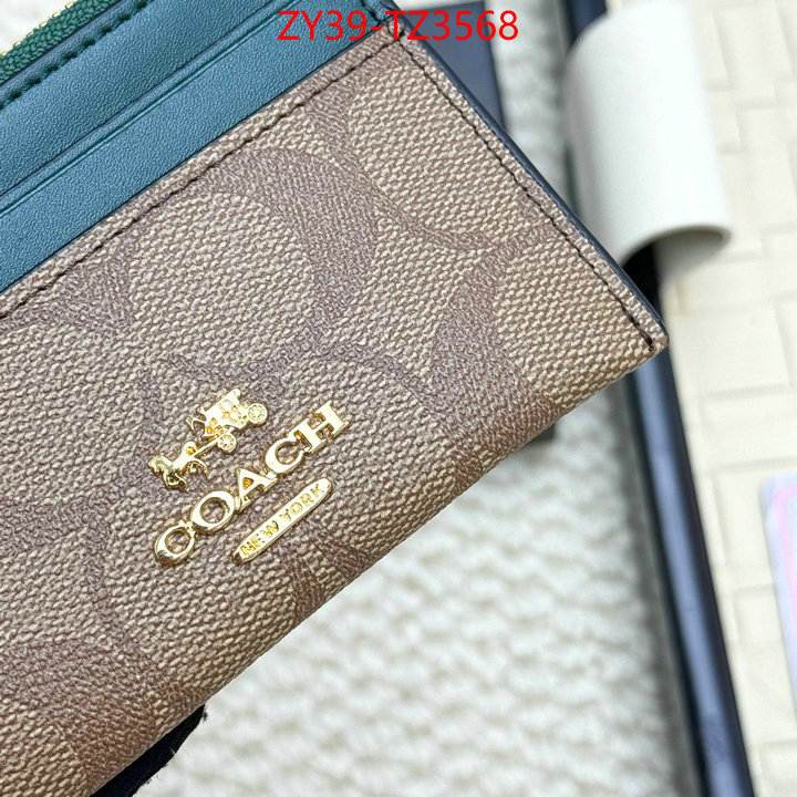 Coach Bags(4A)-Wallet high quality replica ID: TZ3568 $: 39USD,