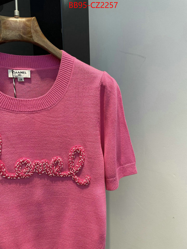 Clothing-Chanel quality aaaaa replica ID: CZ2257 $: 95USD