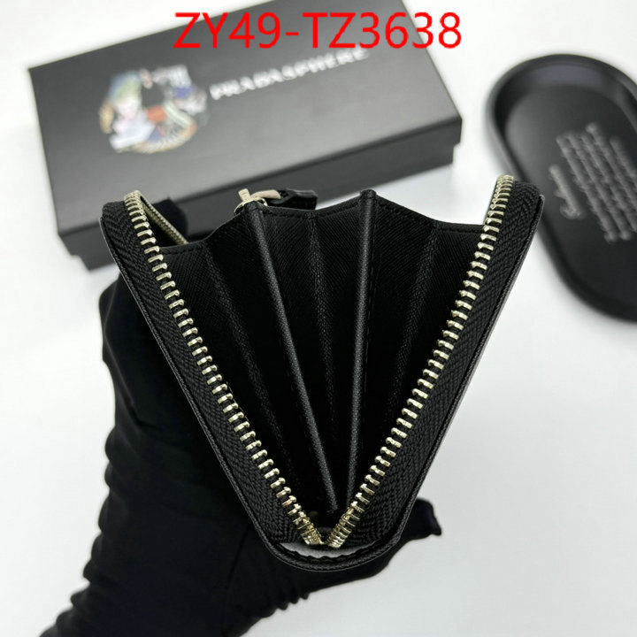 Prada Bags(4A)-Wallet high quality designer ID: TZ3638 $: 49USD,