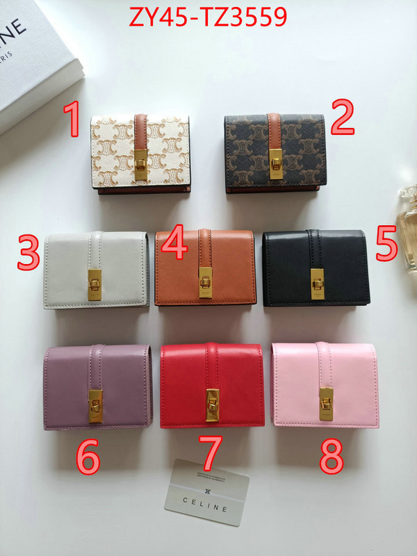 CELINE Bags(4A)-Wallet wholesale ID: TZ3559 $: 45USD,