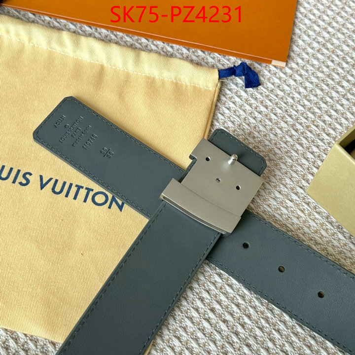 Belts-LV top quality fake ID: PZ4231 $: 75USD