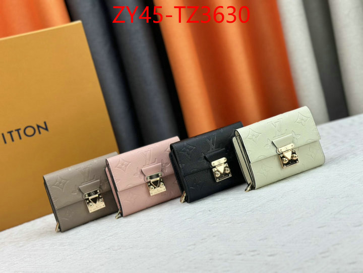 LV Bags(4A)-Wallet where to buy replicas ID: TZ3630 $: 45USD,