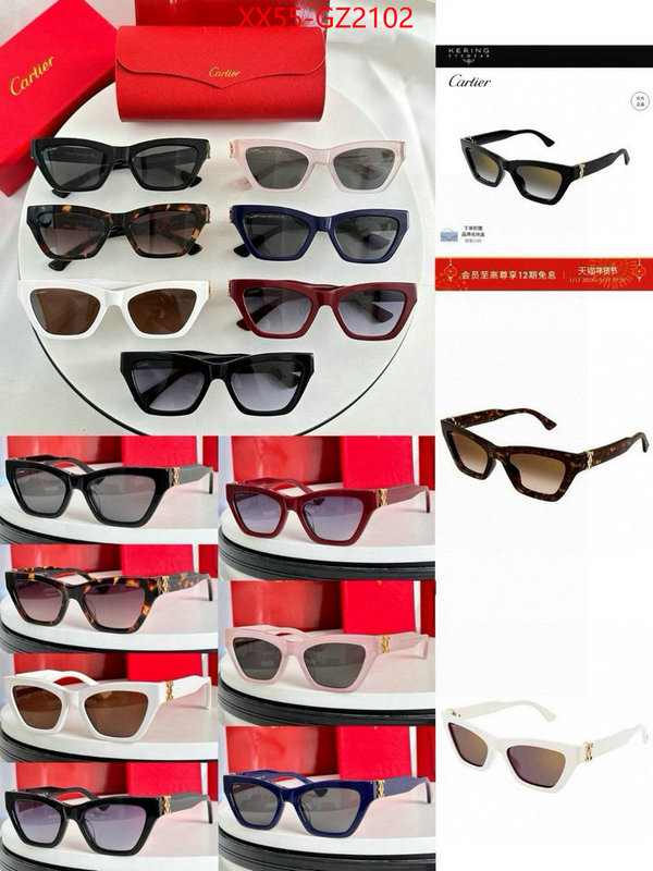 Glasses-Cartier top quality designer replica ID: GZ2102 $: 55USD