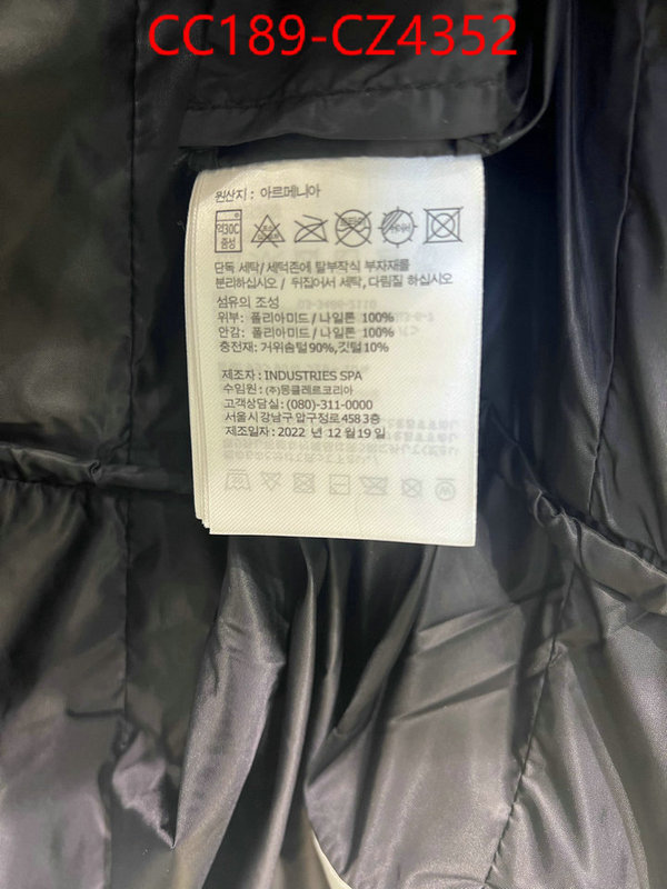 Down jacket Women-Moncler wholesale sale ID: CZ4352 $: 189USD