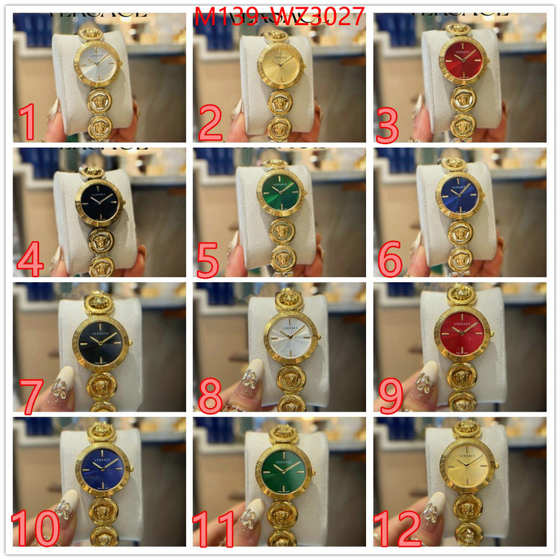 Watch(4A)-Versace 2024 luxury replicas ID: WZ3027 $: 139USD