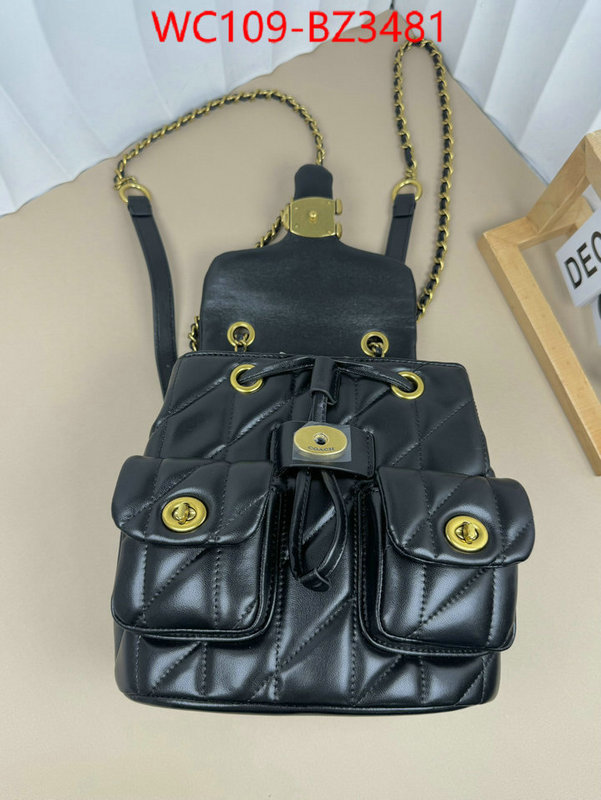 Coach Bags(4A)-Backpack- designer ID: BZ3481 $: 109USD,