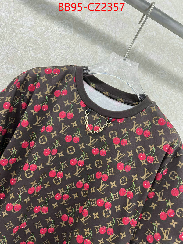 Clothing-LV top perfect fake ID: CZ2357 $: 95USD