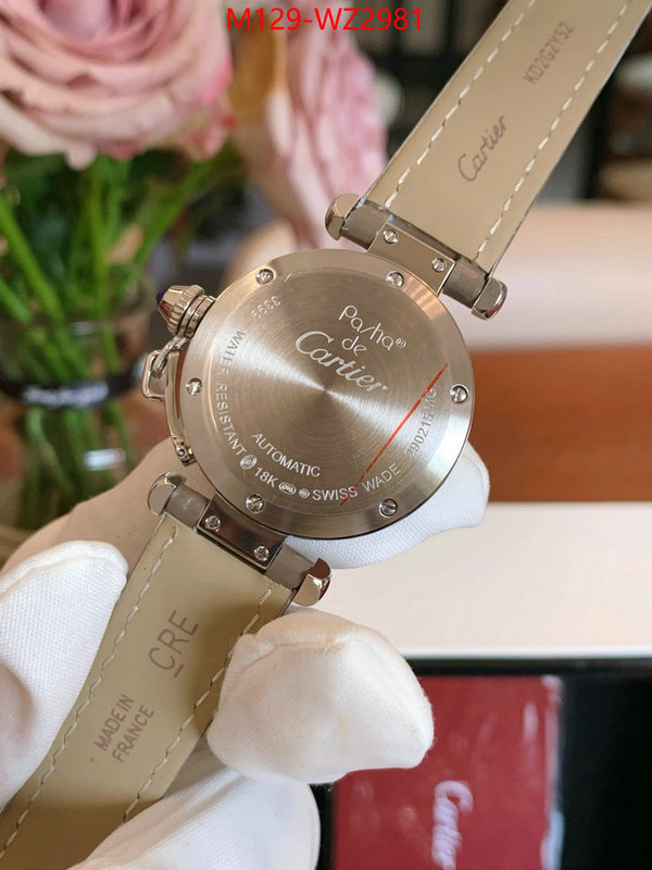 Watch(4A)-Cartier 2024 replica wholesale cheap sales online ID: WZ2981 $: 129USD