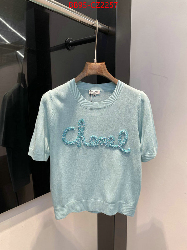 Clothing-Chanel quality aaaaa replica ID: CZ2257 $: 95USD