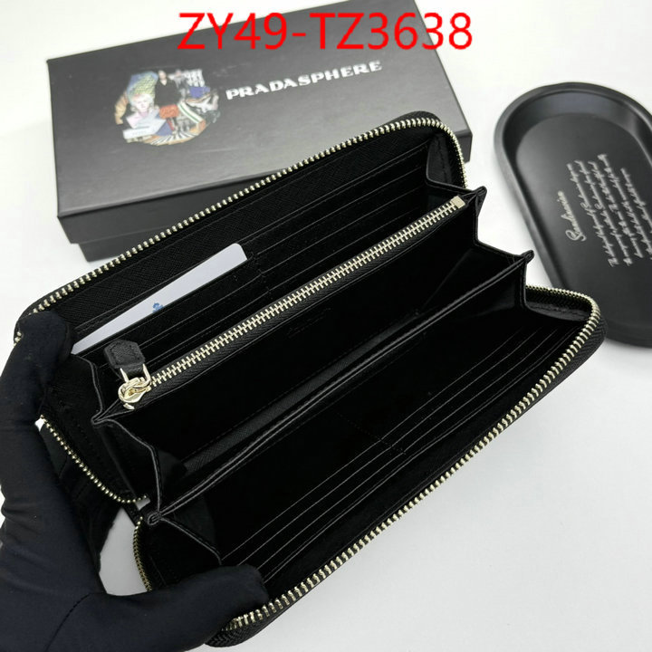 Prada Bags(4A)-Wallet high quality designer ID: TZ3638 $: 49USD,
